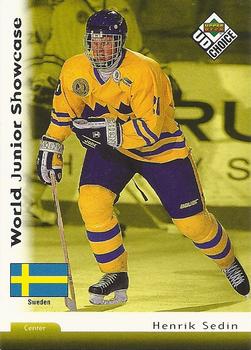 1998-99 UD Choice Swedish #220 Henrik Sedin Front