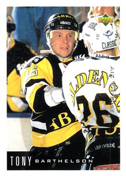 1995-96 Upper Deck Swedish Elite #6 Tony Barthelsson Front