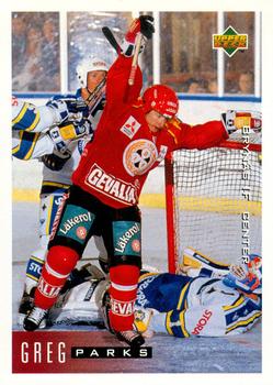 1995-96 Upper Deck Swedish Elite #32 Greg Parks Front