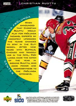 1995-96 Upper Deck Swedish Elite #258 Christian Ruuttu Back