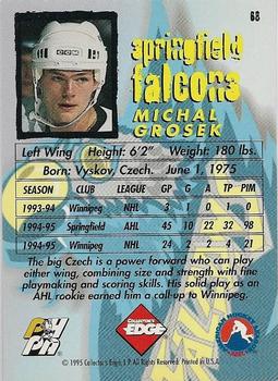 1995-96 Edge Ice #68 Michal Grosek Back