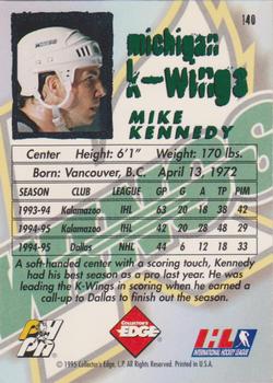 1995-96 Edge Ice #140 Mike Kennedy Back