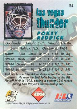 1995-96 Edge Ice #154 Pokey Reddick Back