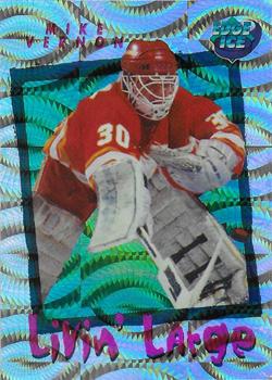 1995-96 Edge Ice - Livin' Large #L8 Mike Vernon  Front