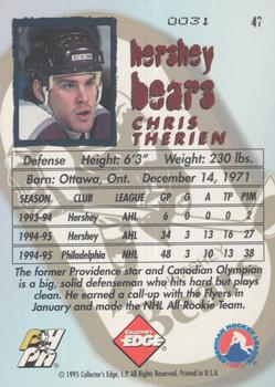 1995-96 Edge Ice - Prism #47 Chris Therien  Back