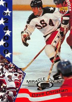 1995 Signature Rookies Miracle on Ice #5 Dave Christian Front