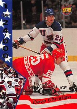 1995 Signature Rookies Miracle on Ice #6 Dave Christian Front