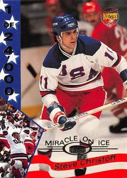 1995 Signature Rookies Miracle on Ice #7 Steve Christoff Front