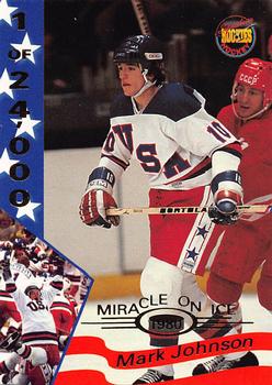 1995 Signature Rookies Miracle on Ice #17 Mark Johnson Front