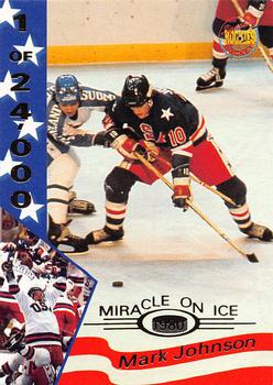 1995 Signature Rookies Miracle on Ice #18 Mark Johnson Front