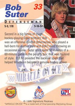 1995 Signature Rookies Miracle on Ice #33 Bob Suter Back