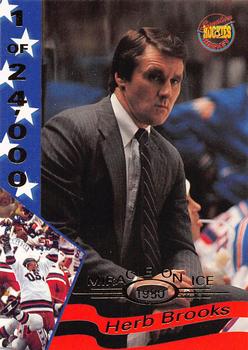 1995 Signature Rookies Miracle on Ice #41 Herb Brooks Front