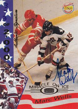 1995 Signature Rookies Miracle on Ice - Signatures #40 Mark Wells  Front