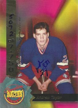 1994-95 Signature Rookies - Authentic Signatures #65 Andrew Taylor  Front