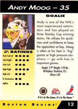 1994 EA Sports NHL '94 #12 Andy Moog Back