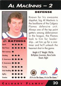 1994 EA Sports NHL '94 #20 Al MacInnis Back