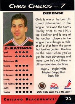 1994 EA Sports NHL '94 #25 Chris Chelios Back