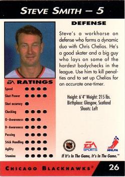 1994 EA Sports NHL '94 #26 Steve Smith Back