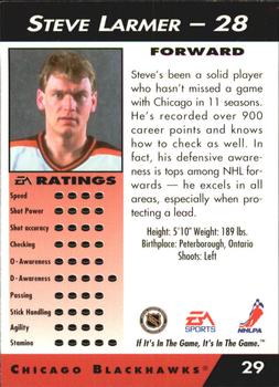 1994 EA Sports NHL '94 #29 Steve Larmer Back