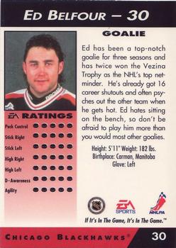 1994 EA Sports NHL '94 #30 Ed Belfour Back