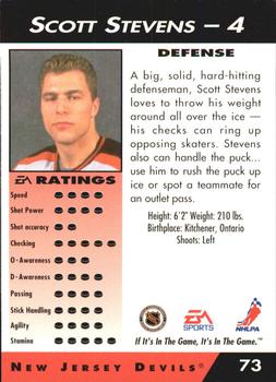 1994 EA Sports NHL '94 #73 Scott Stevens Back