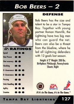 1994 EA Sports NHL '94 #127 Bob Beers Back