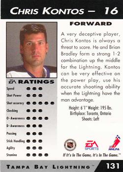 1994 EA Sports NHL '94 #131 Chris Kontos Back