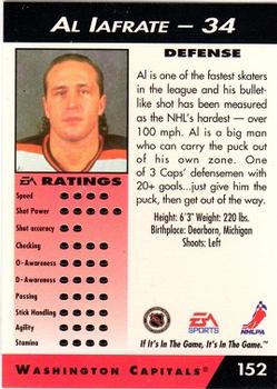 1994 EA Sports NHL '94 #152 Al Iafrate Back