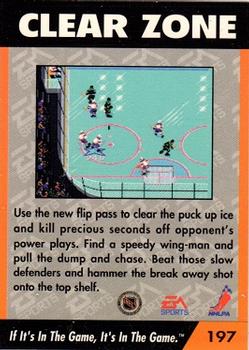 1994 EA Sports NHL '94 #197 Clear Zone Back