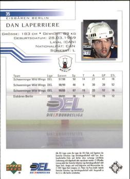 2001-02 Upper Deck DEL (German) #35 Dan Laperriere Back