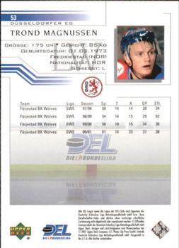 2001-02 Upper Deck DEL (German) #53 Trond Magnussen Back
