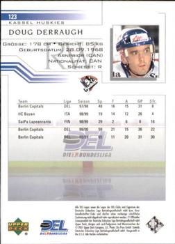 2001-02 Upper Deck DEL (German) #123 Doug Derraugh Back