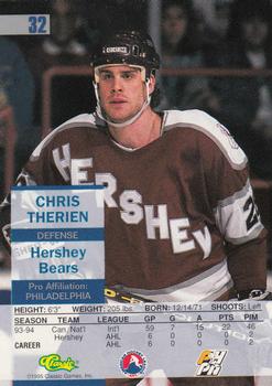 1995 Classic Images #32 Chris Therien Back