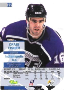 1995 Classic Images #22 Craig Fisher Back
