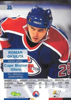 1995 Classic Images #35 Roman Oksiuta Back