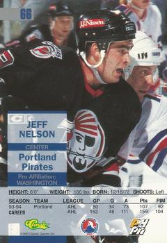 1995 Classic Images #66 Jeff Nelson Back
