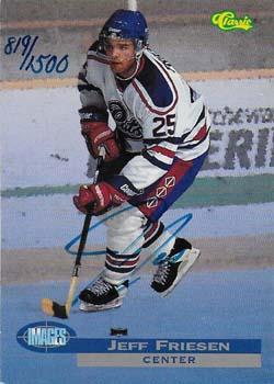 1995 Classic Images - Autographs #NNO Jeff Friesen Front