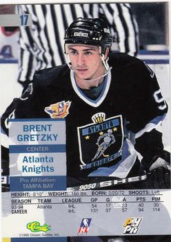 1995 Classic Images - Gold #17 Brent Gretzky  Back