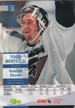 1995 Classic Images - Gold #37 Todd Bertuzzi  Back