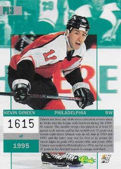 1995 Classic Images - Platinum Players #PL3 Kevin Dineen  Back