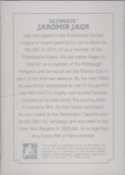 2011-12 In The Game Ultimate Memorabilia #NNO Jaromir Jagr Back