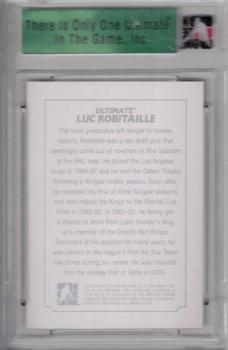 2011-12 In The Game Ultimate Memorabilia #NNO Luc Robitaille Back