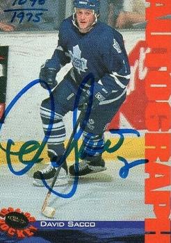 1994-95 Classic - Autographs #NNO David Sacco Front