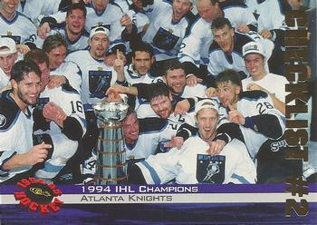 1994-95 Classic - Gold #74 1994 IHL Champions: Atlanta Knights Front