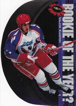 1994-95 Classic - Rookie of the Year Sweepstakes #R11 Valeri Karpov  Front