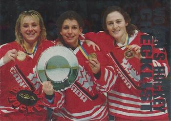1994-95 Classic - Women of Hockey #W21 Women's Hockey Checklist Front
