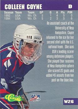 1994-95 Classic - Women of Hockey #W26 Colleen Coyne Back