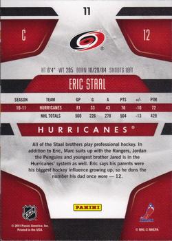 2011-12 Panini Certified #11 Eric Staal Back