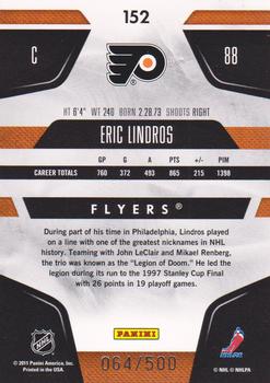 2011-12 Panini Certified #152 Eric Lindros Back