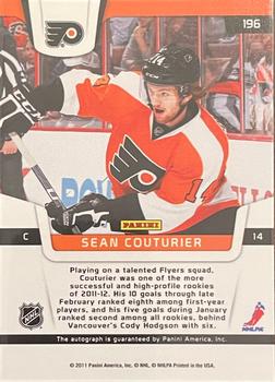 2011-12 Panini Certified #196 Sean Couturier Back